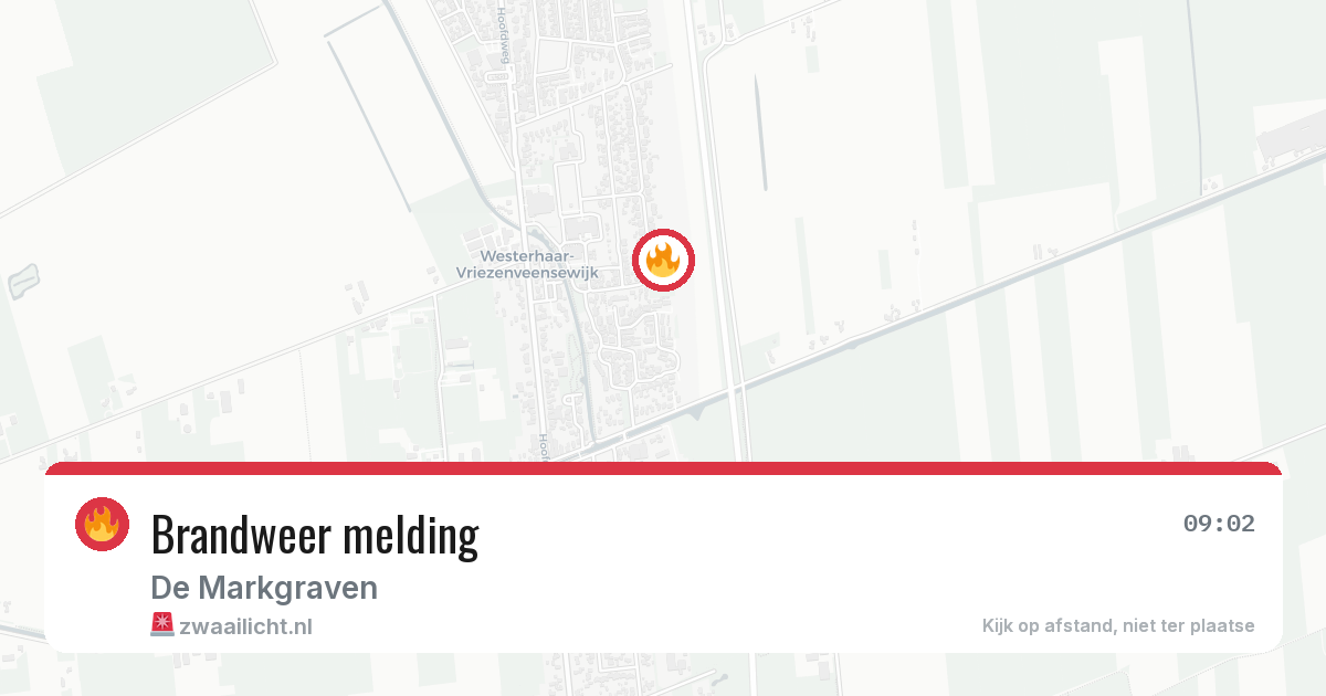 Brandweer melding — 13 mei 2026