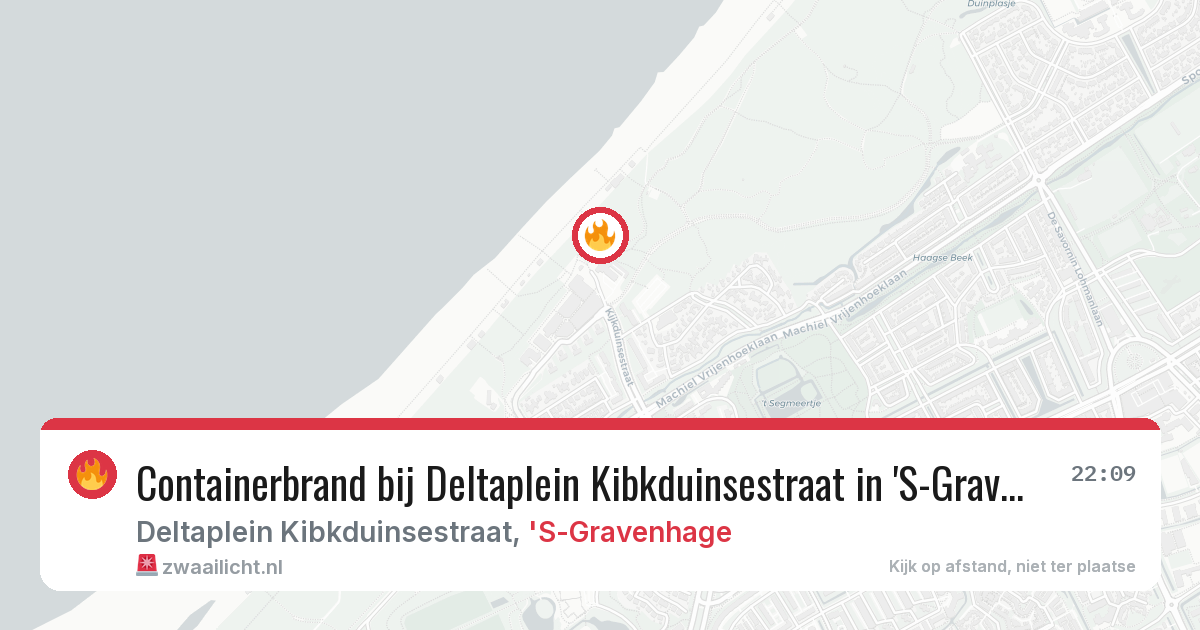 Containerbrand bij Deltaplein Kibkduinsestraat in 'S-Gravenhage — 1 jul 2026
