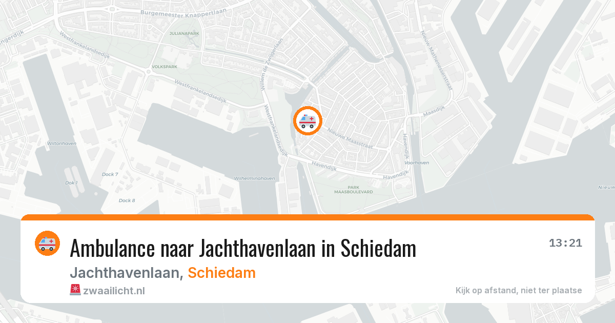 Ambulance naar Jachthavenlaan in Schiedam — 27 mei 2026