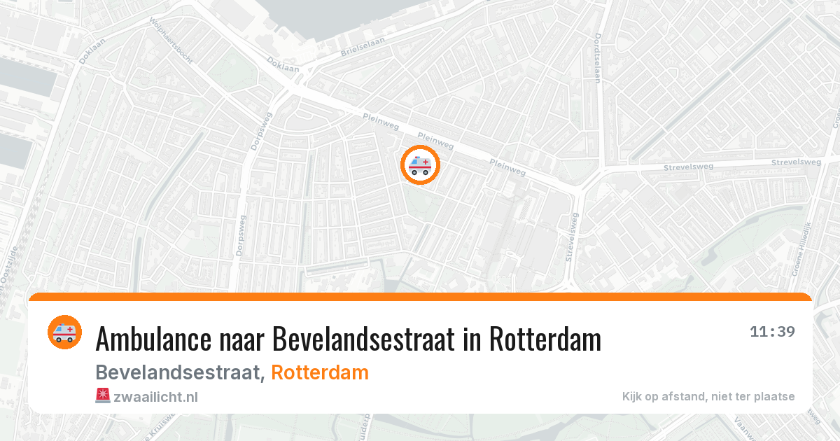 Ambulance naar Bevelandsestraat in Rotterdam — 25 mei 2026
