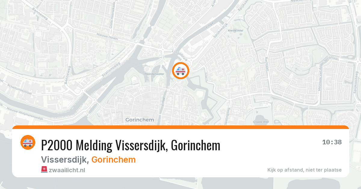 P2000 Melding Vissersdijk, Gorinchem — 27 feb 2026