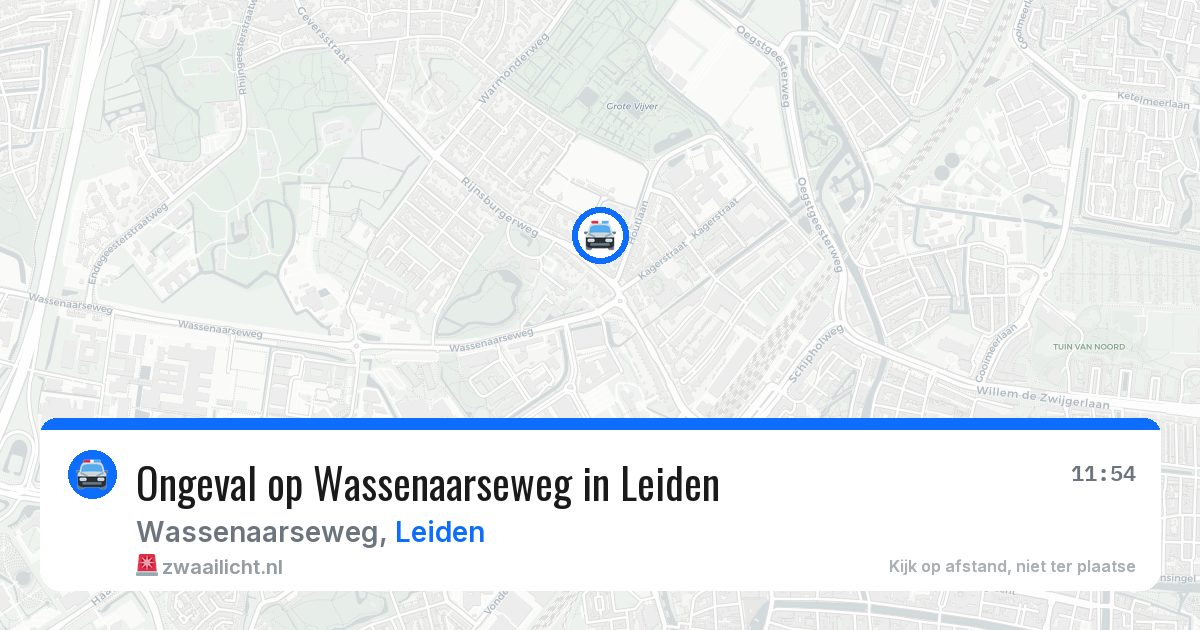 Ongeval op Wassenaarseweg in Leiden — 10 jun 2026