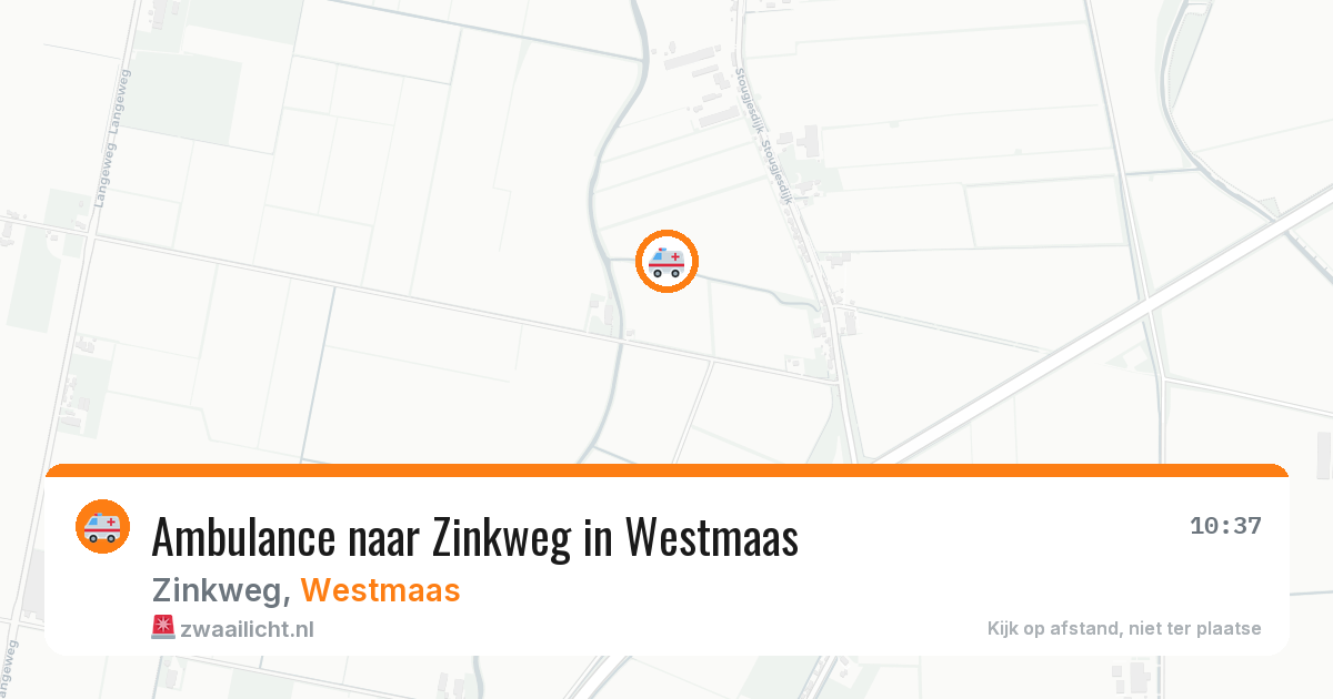 Ambulance naar Zinkweg in Westmaas — 12 jun 2026