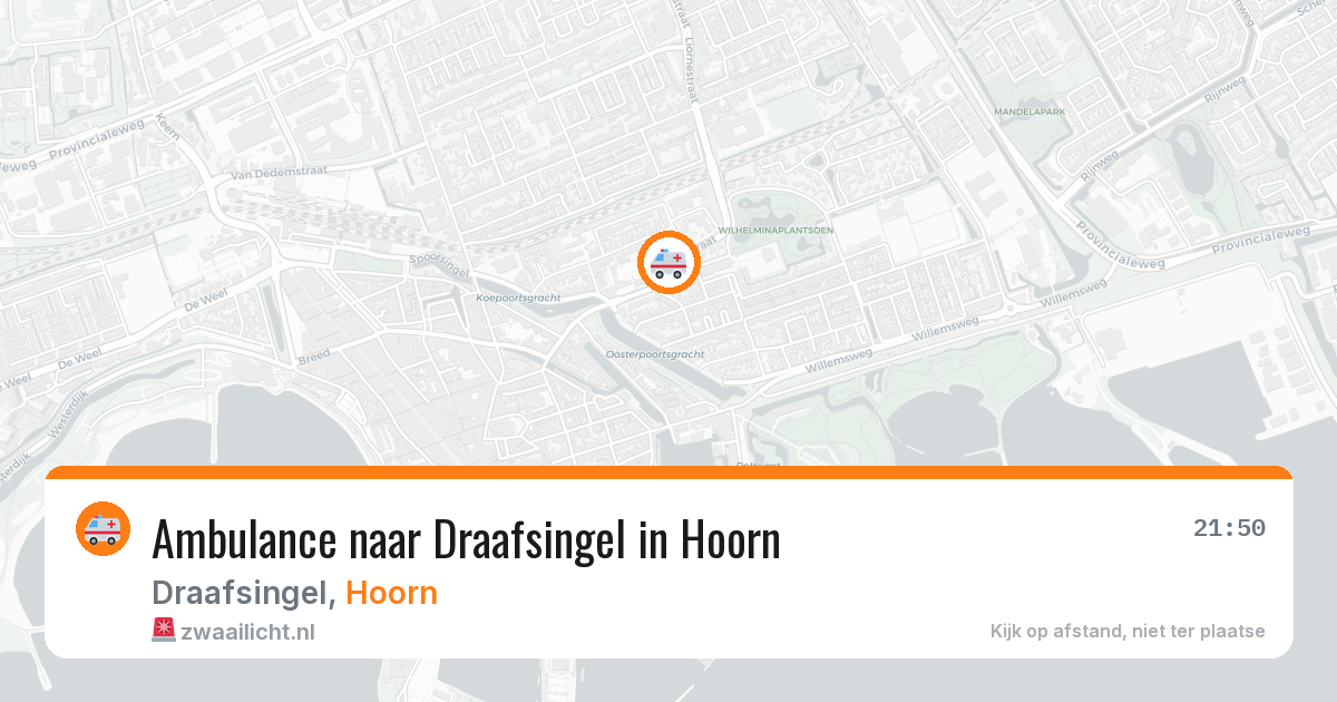 Ambulance naar Draafsingel in Hoorn — 21 apr 2026