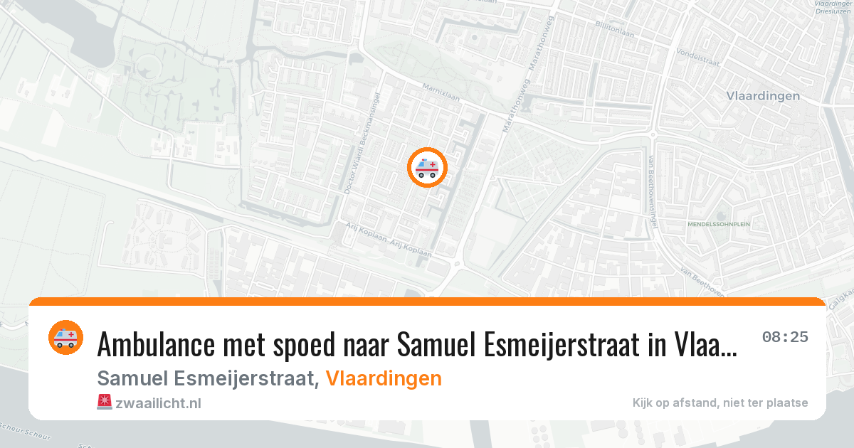 Ambulance met spoed naar Samuel Esmeijerstraat in Vlaardingen — 27 mei 2026