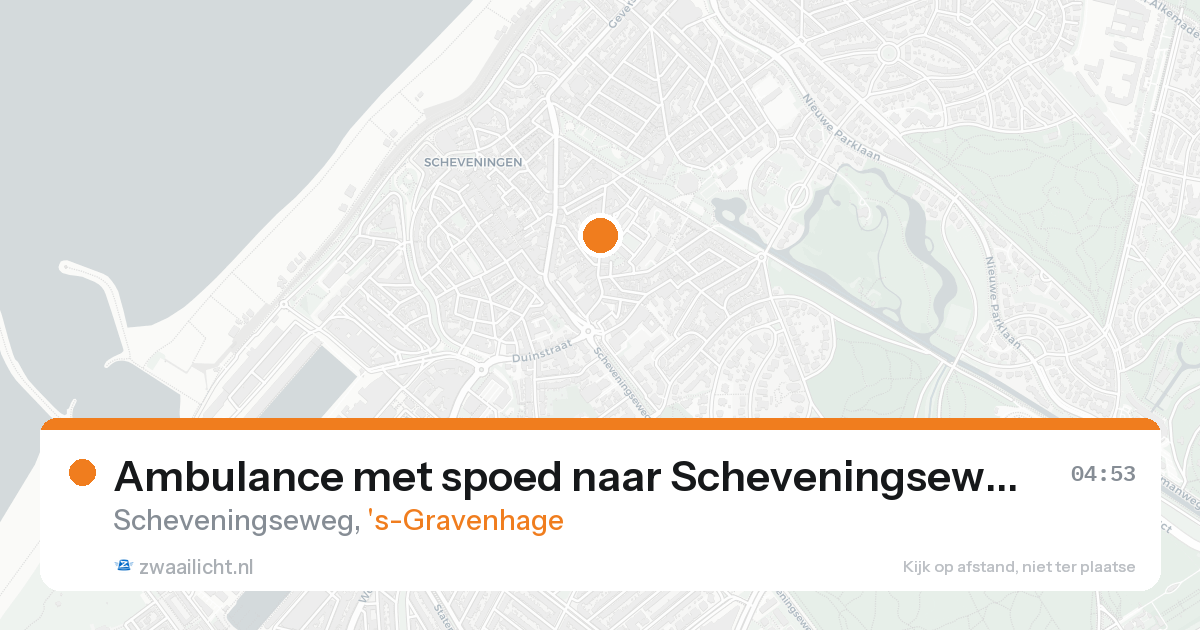 Ambulance met spoed naar Scheveningseweg in 's-Gravenhage — 31 jan 2026