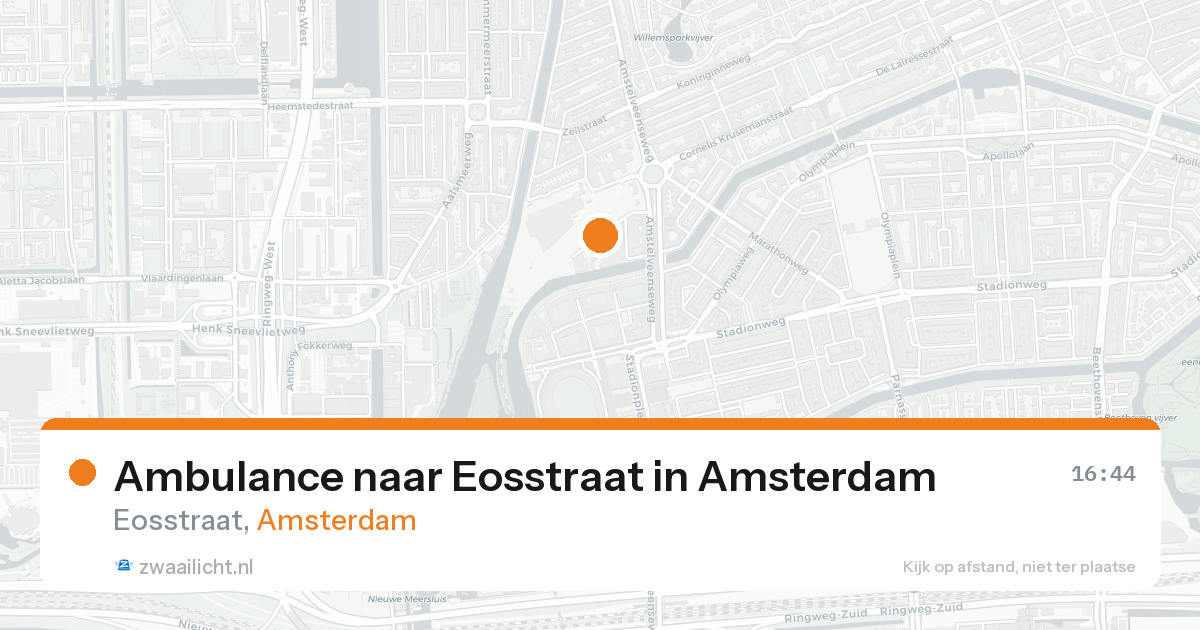 Ambulance naar Eosstraat in Amsterdam — 22 aug 2026