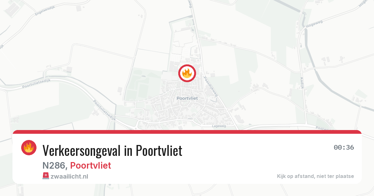 Verkeersongeval in Poortvliet — 23 apr 2026