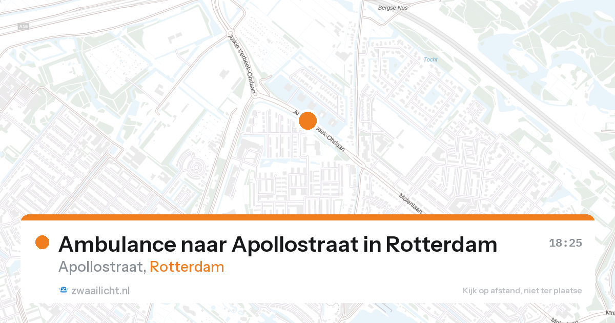 Ambulance naar Apollostraat in Rotterdam — 27 aug 2026