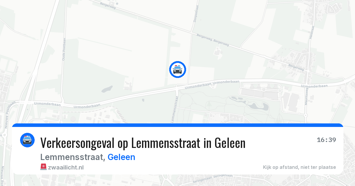 Verkeersongeval op Lemmensstraat in Geleen — 30 jan 2026