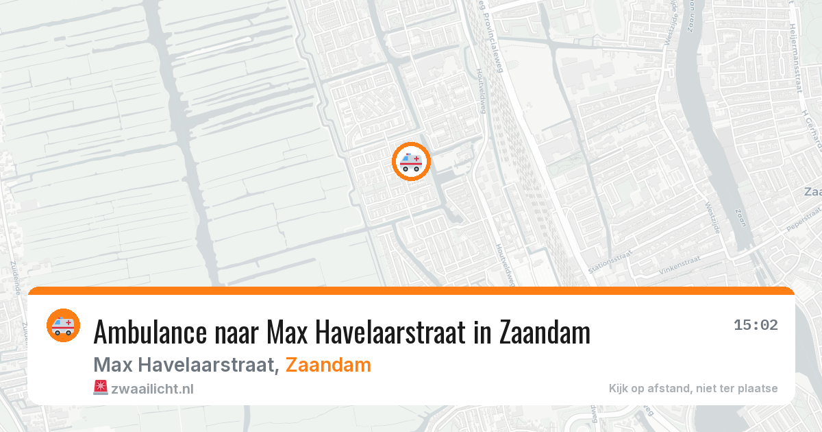 Ambulance naar Max Havelaarstraat in Zaandam — 23 jun 2026