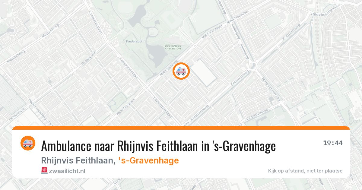 Ambulance naar Rhijnvis Feithlaan in 's-Gravenhage — 9 aug 2026