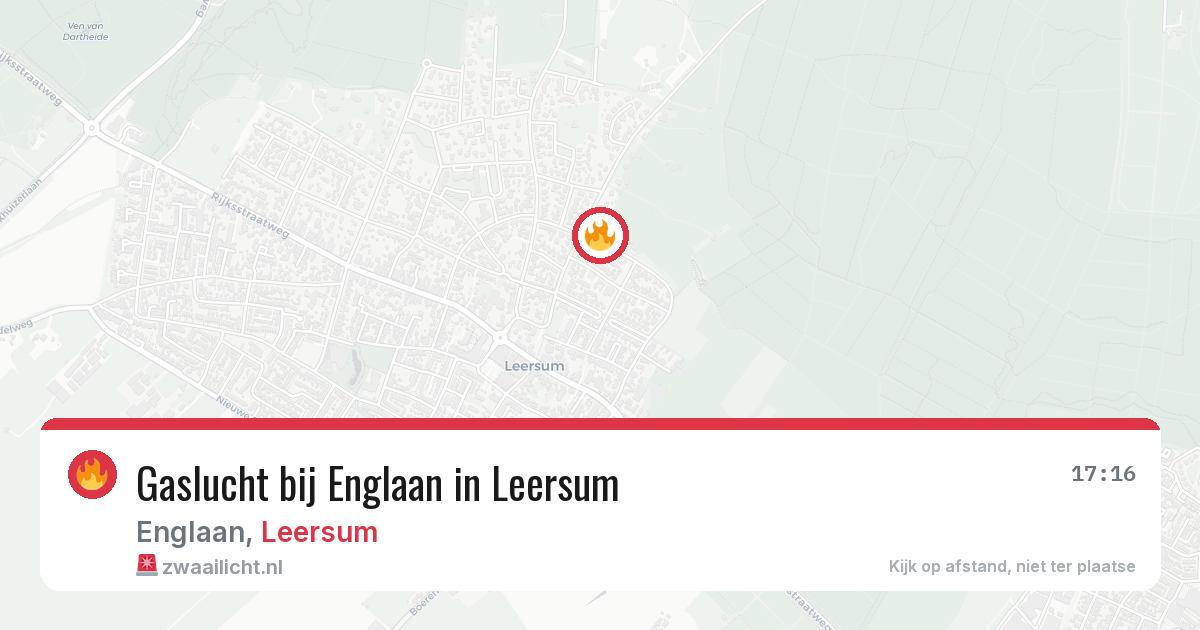Gaslucht bij Englaan in Leersum — 6 feb 2026