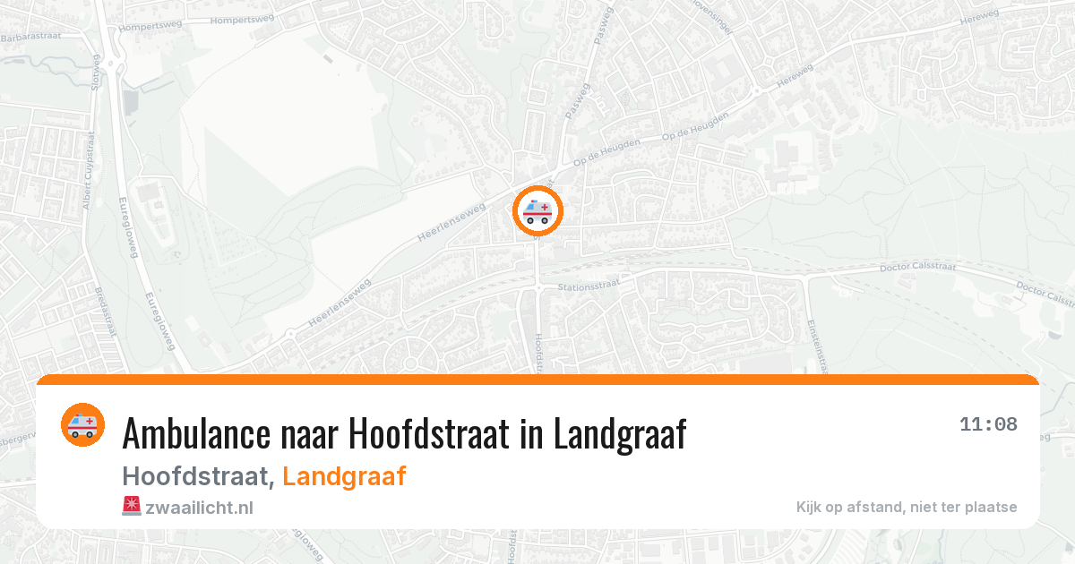 Ambulance naar Hoofdstraat in Landgraaf — 21 jun 2026
