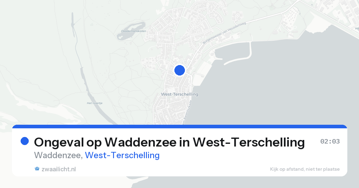 Ongeval op Waddenzee in West-Terschelling — 8 aug 2026