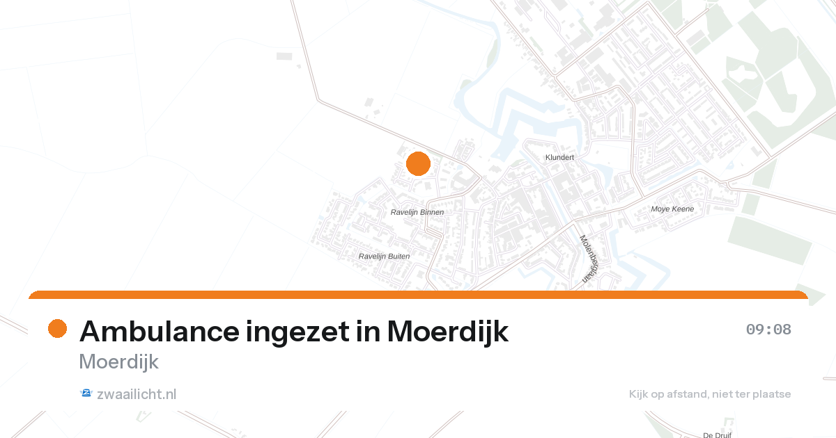 Ambulance ingezet in Moerdijk — 28 jun 2026