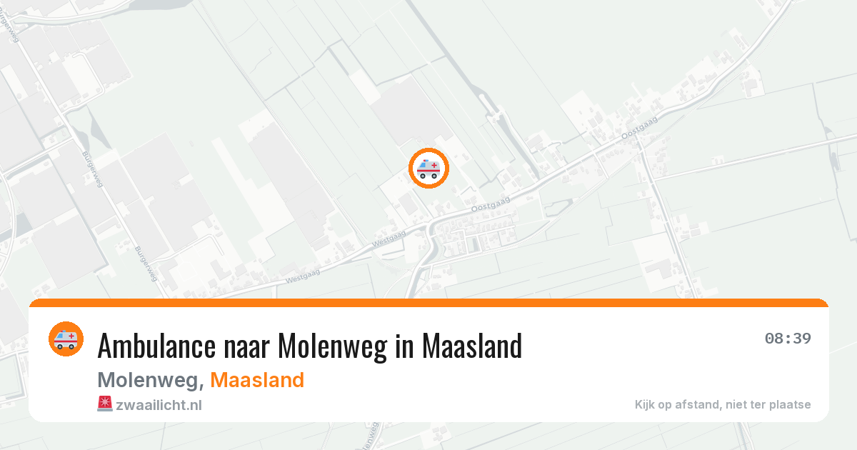 Ambulance naar Molenweg in Maasland — 7 mrt 2026