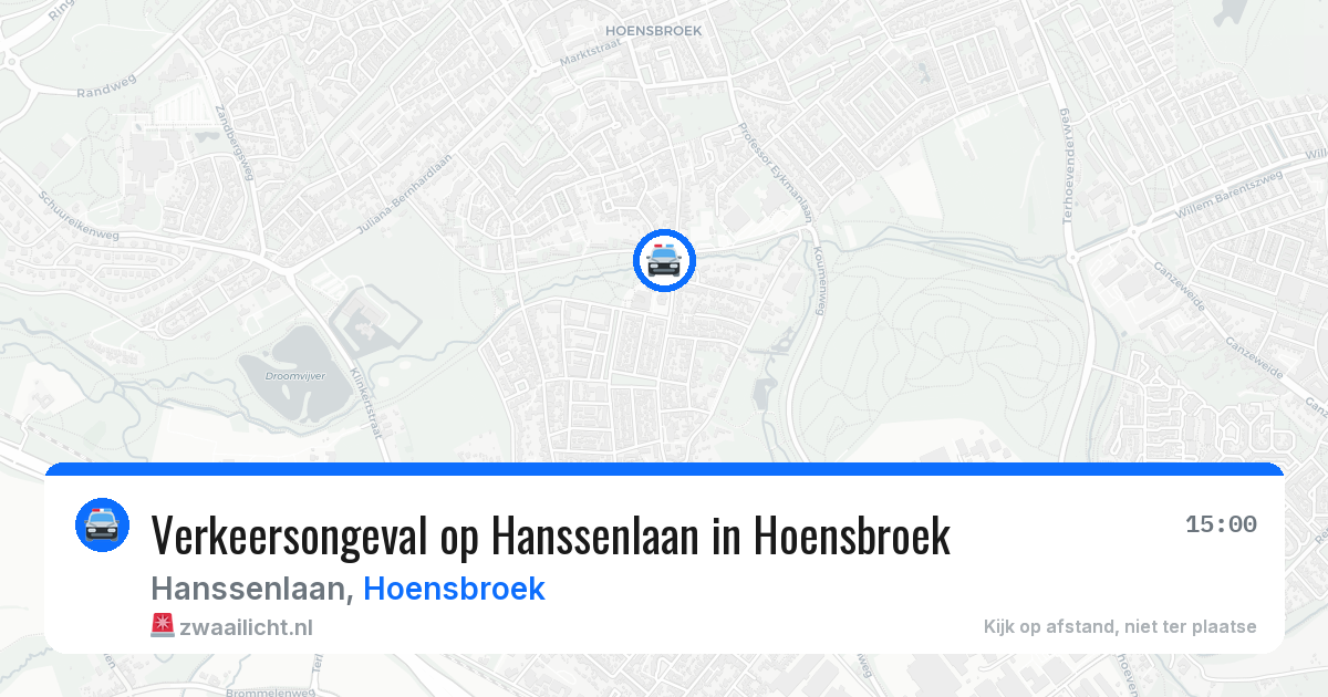 Verkeersongeval op Hanssenlaan in Hoensbroek — 29 apr 2026