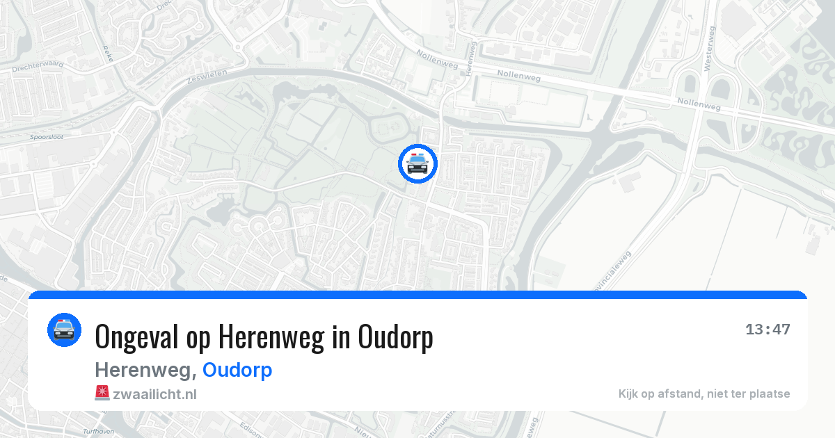 Ongeval op Herenweg in Oudorp — 8 jun 2026