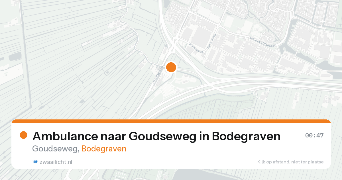 Ambulance naar Goudseweg in Bodegraven — 3 jul 2026
