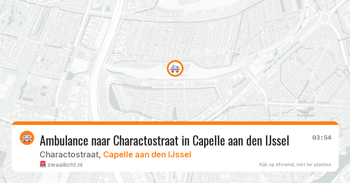 Ambulance naar Charactostraat in Capelle aan den IJssel — 24 jun 2026