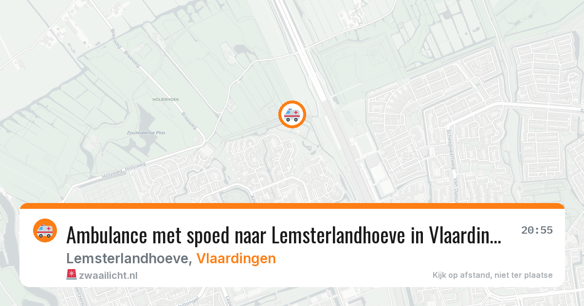 Ambulance met spoed naar Lemsterlandhoeve in Vlaardingen — 14 jul 2026