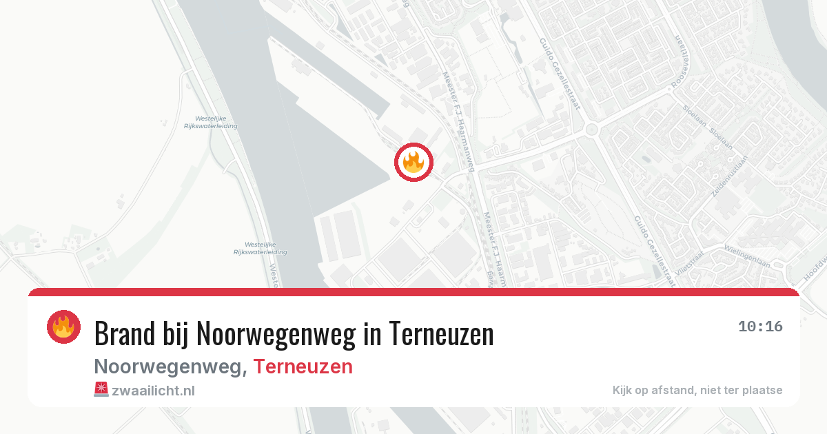 Brand bij Noorwegenweg in Terneuzen — 12 aug 2026