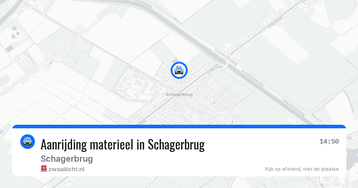 Aanrijding materieel in Schagerbrug — 25 mrt 2026