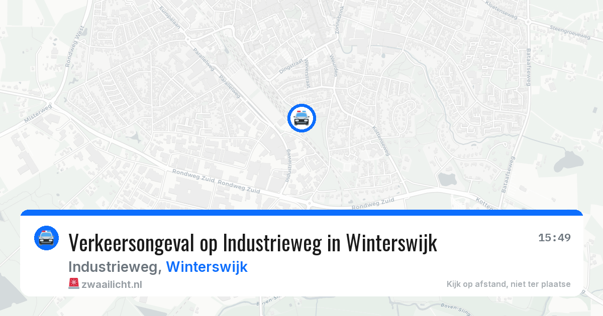 Verkeersongeval op Industrieweg in Winterswijk — 2 apr 2026