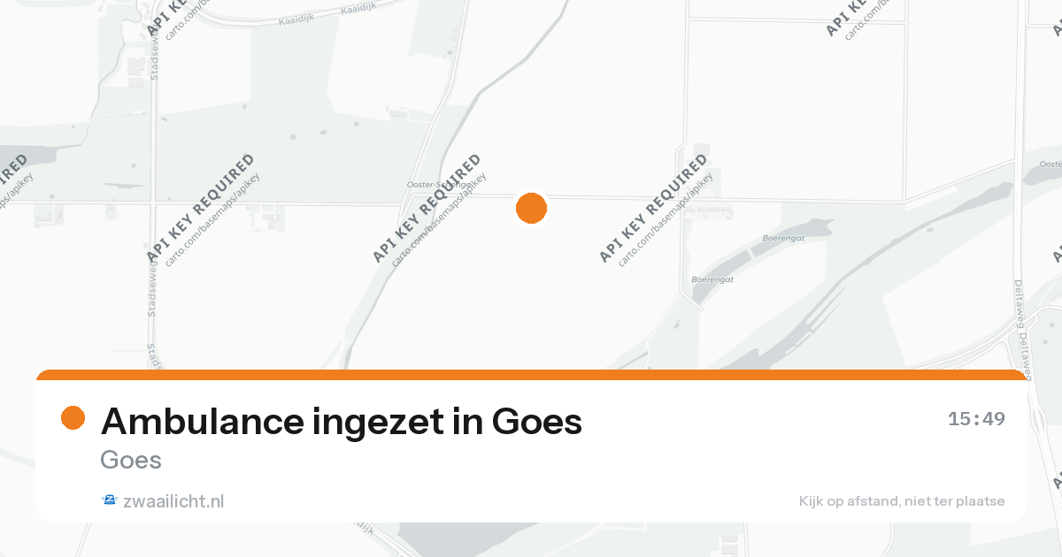 Ambulance ingezet in Goes — 26 aug 2026