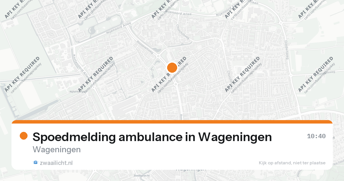 Spoedmelding ambulance in Wageningen — 26 aug 2026