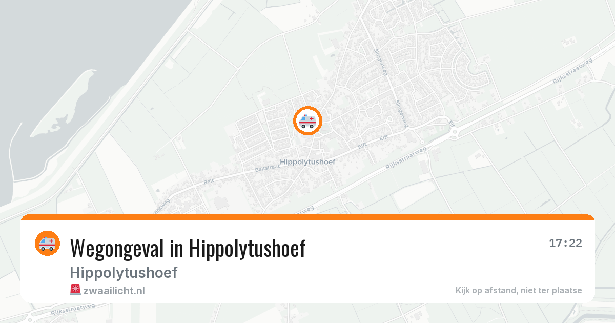 Wegongeval in Hippolytushoef — 10 jun 2026