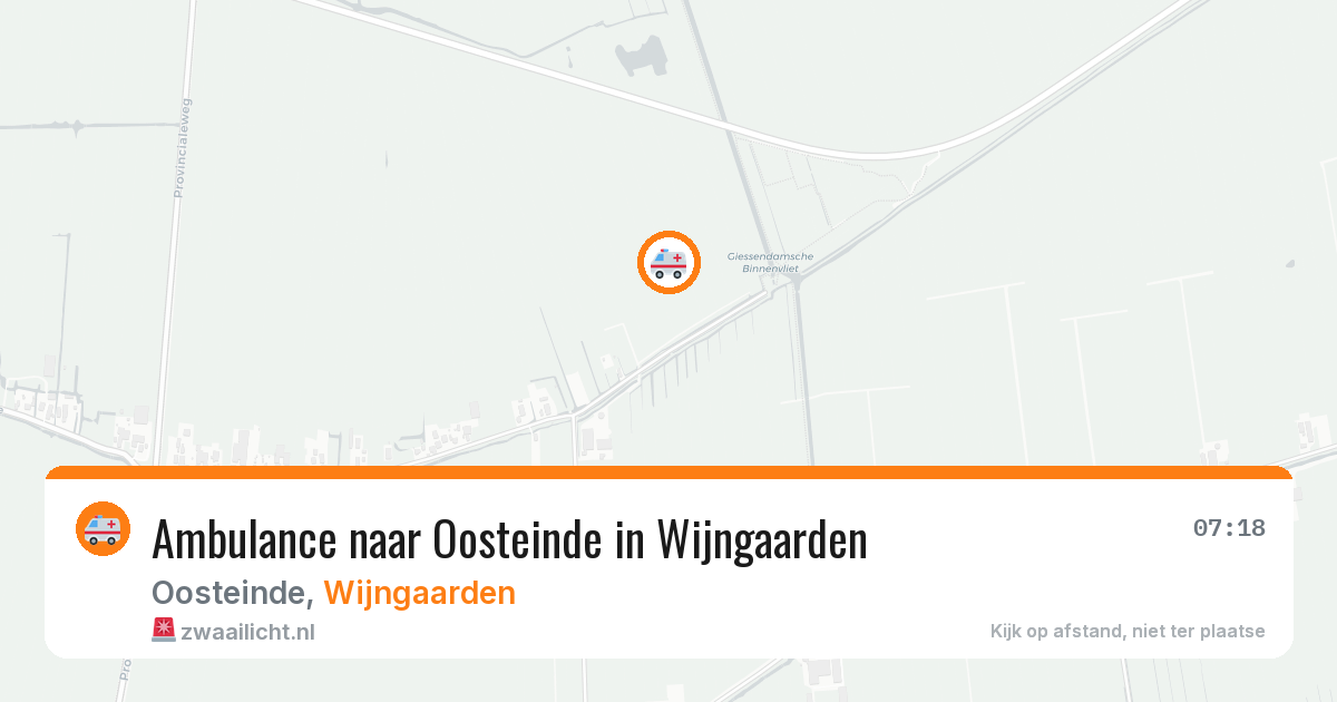 Ambulance naar Oosteinde in Wijngaarden — 14 apr 2026