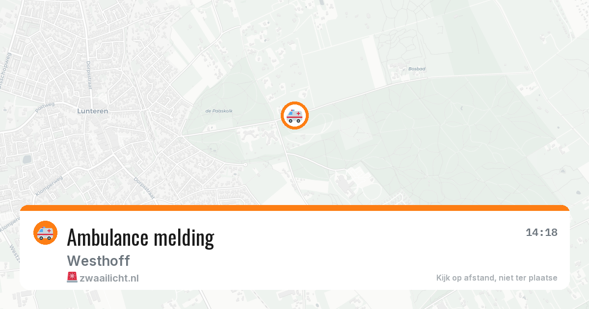 Ambulance melding — 8 feb 2026