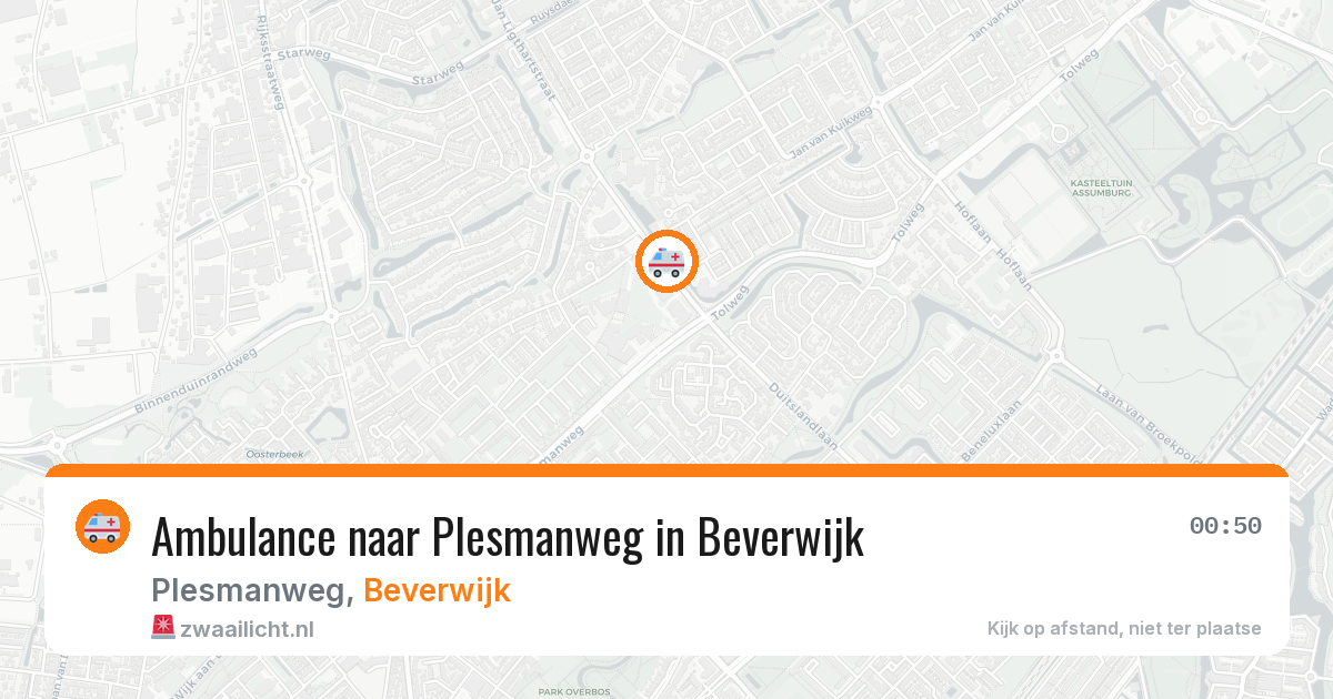 Ambulance naar Plesmanweg in Beverwijk — 4 apr 2026