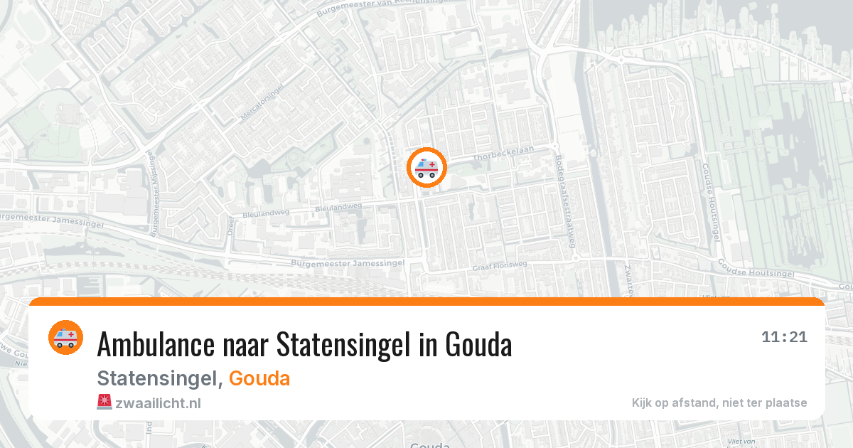 Ambulance naar Statensingel in Gouda — 3 jun 2026