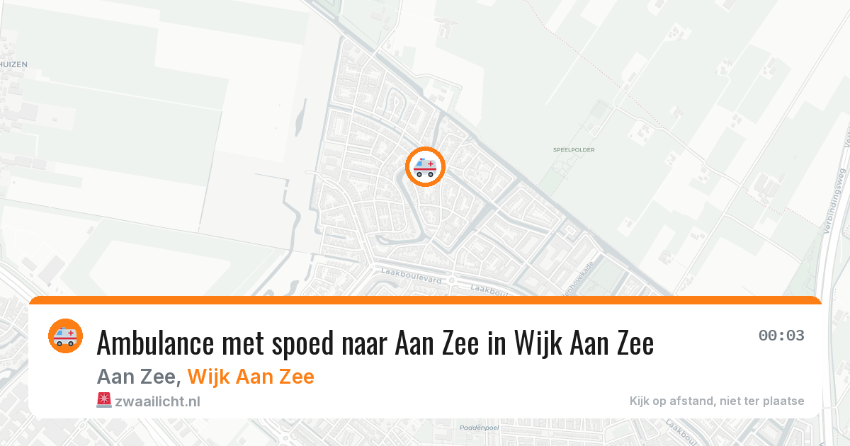 Ambulance met spoed naar Aan Zee in Wijk Aan Zee — 29 jan 2026
