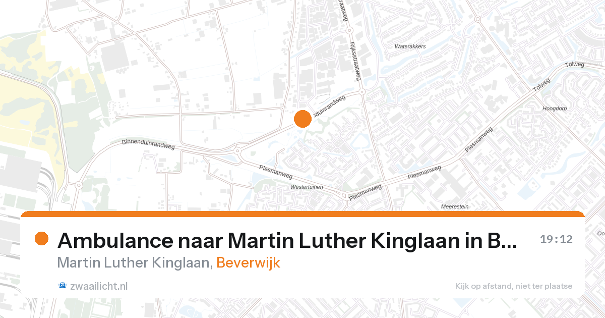Ambulance naar Martin Luther Kinglaan in Beverwijk — 27 aug 2026