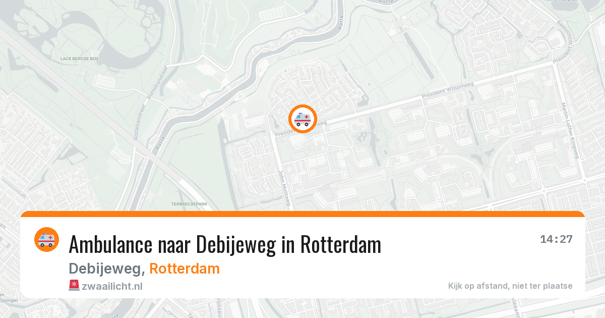 Ambulance naar Debijeweg in Rotterdam — 29 jan 2026