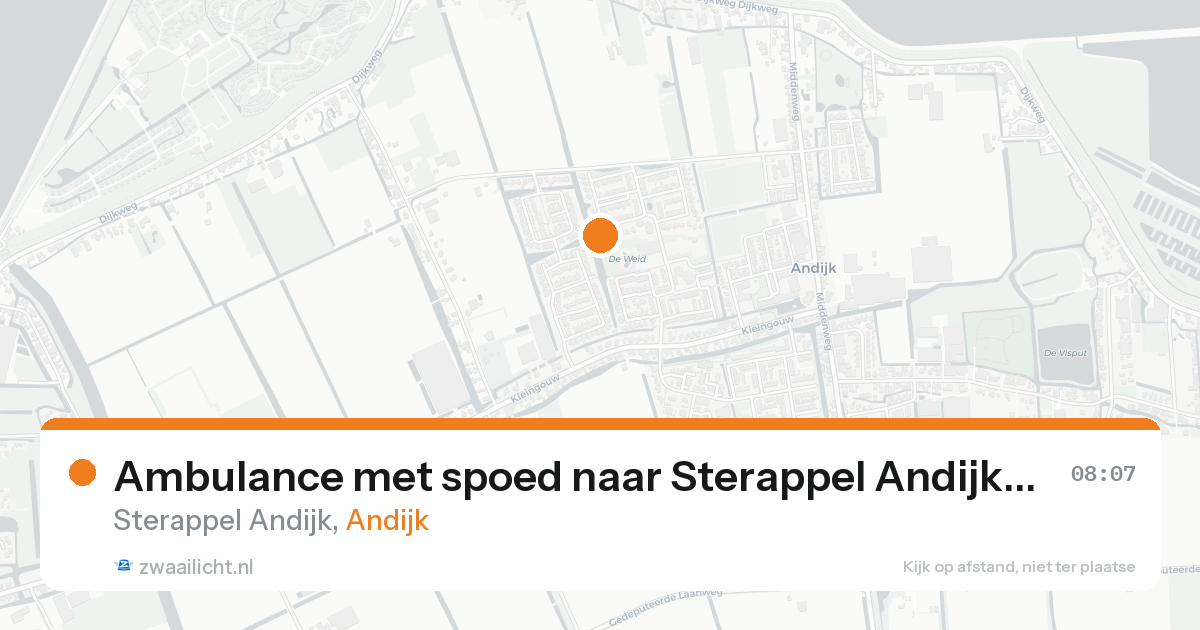 Ambulance met spoed naar Sterappel Andijk in Andijk — 31 jan 2026