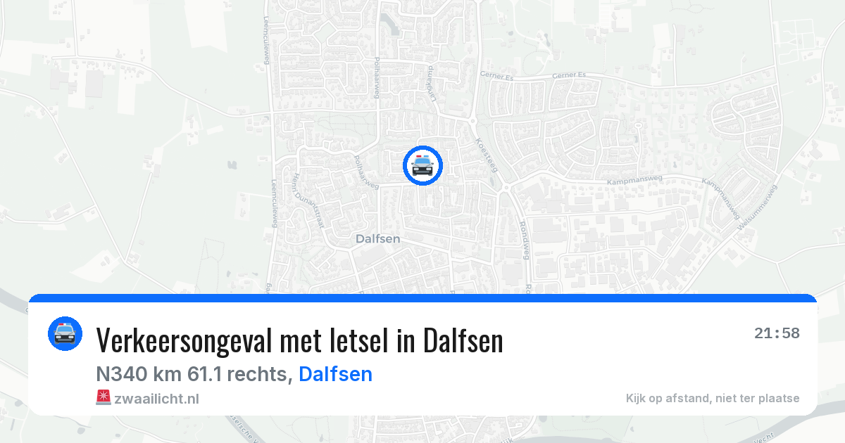 Verkeersongeval met letsel in Dalfsen — 25 jun 2026
