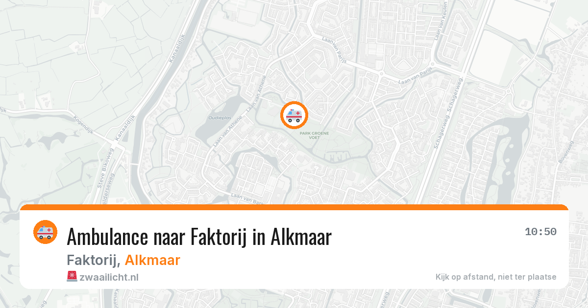 Ambulance naar Faktorij in Alkmaar — 7 apr 2026