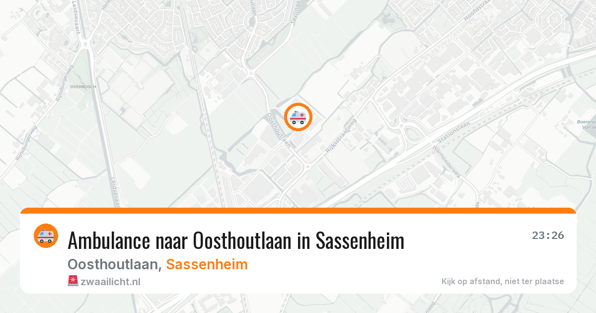 Ambulance naar Oosthoutlaan in Sassenheim — 27 mei 2026