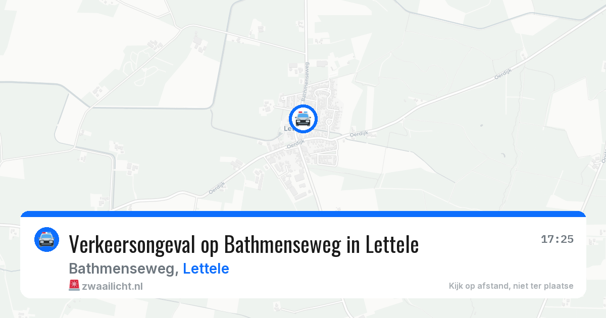 Verkeersongeval op Bathmenseweg in Lettele — 19 apr 2026