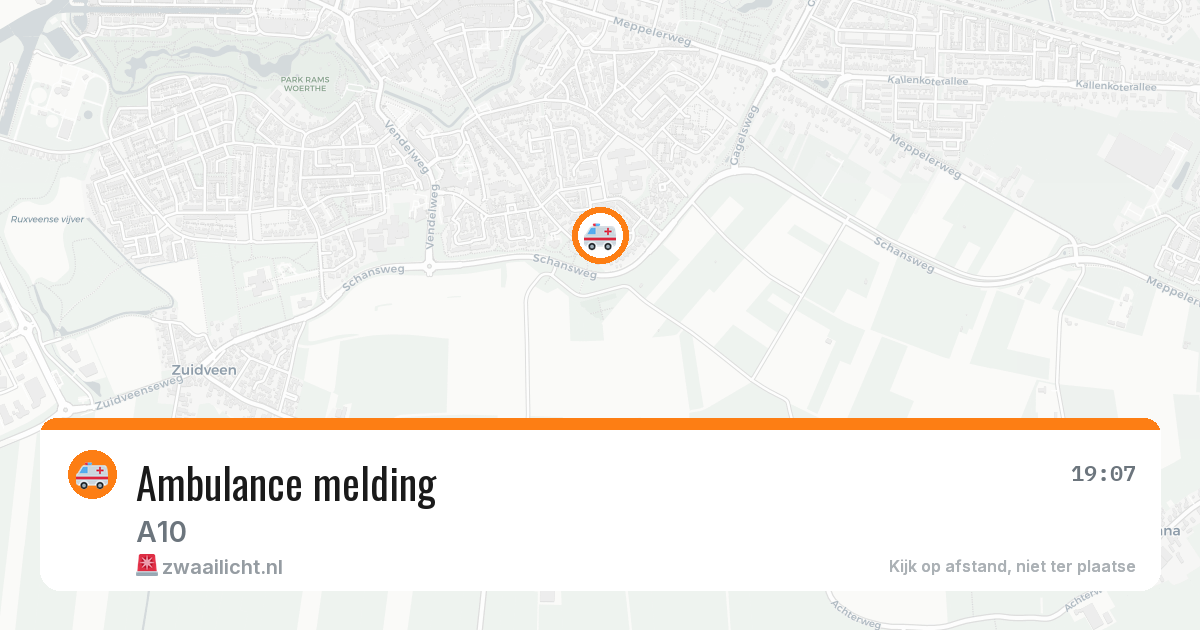 Ambulance melding — 13 mei 2026 | 🚨 Zwaailicht.nl