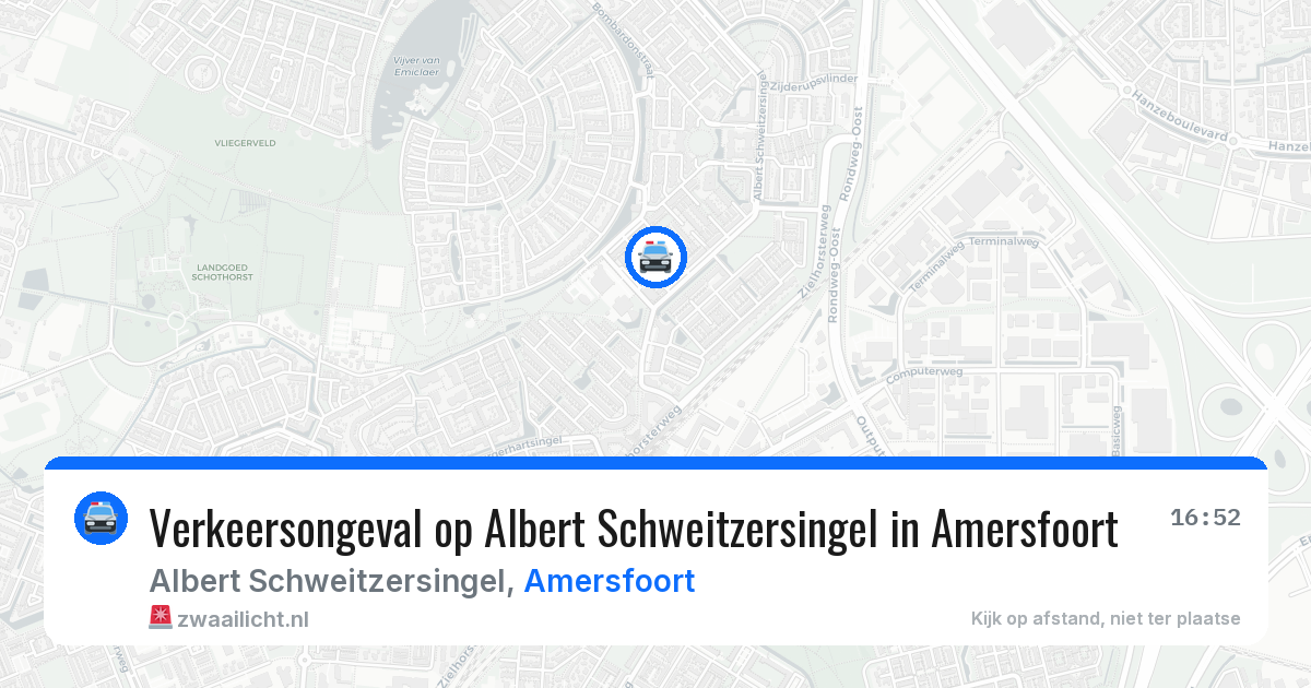 Verkeersongeval op Albert Schweitzersingel in Amersfoort — 19 mrt 2026