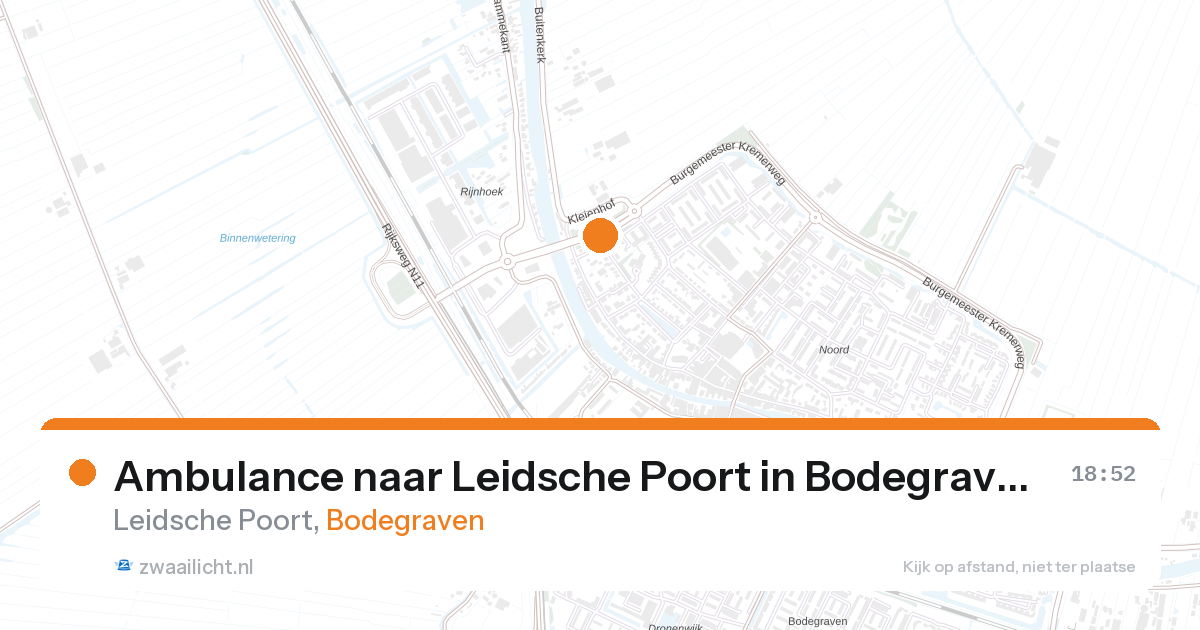 Ambulance naar Leidsche Poort in Bodegraven — 4 apr 2026