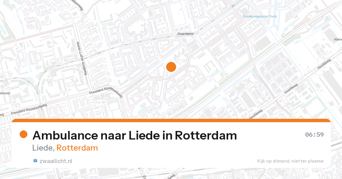 Ambulance naar Liede in Rotterdam — 27 aug 2026