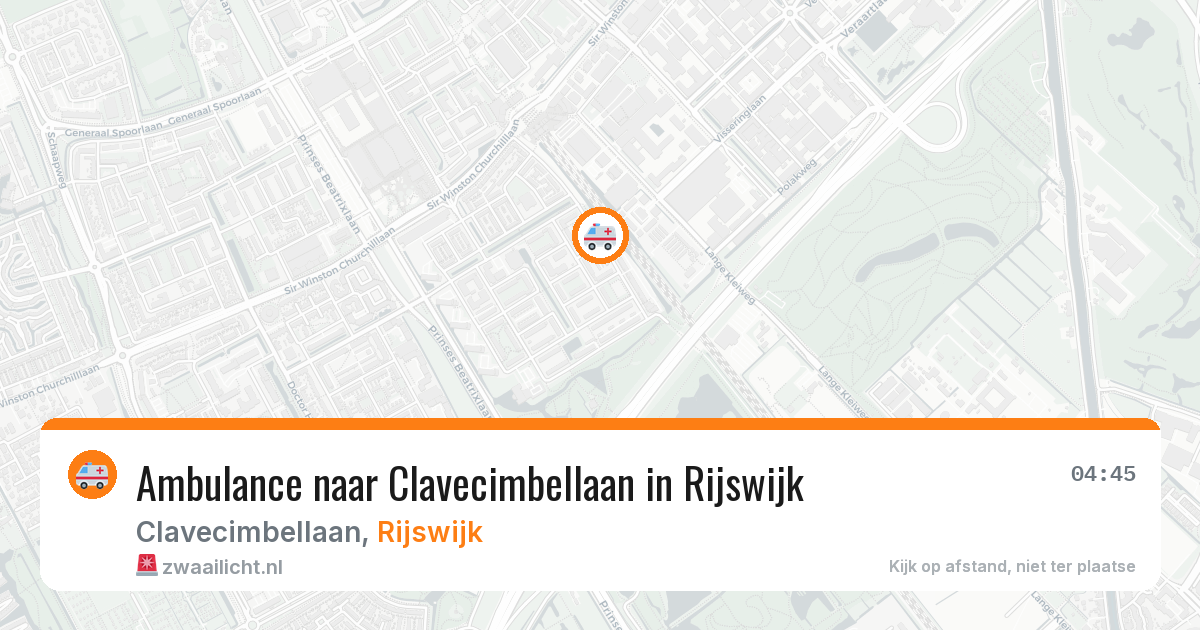 Ambulance naar Clavecimbellaan in Rijswijk — 27 mei 2026