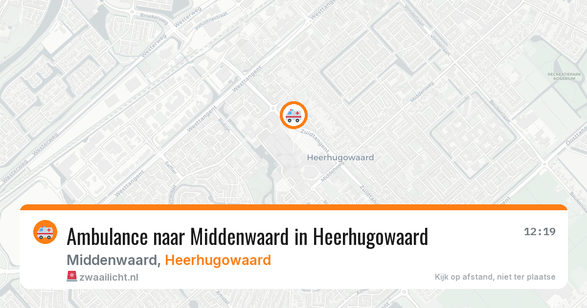Ambulance naar Middenwaard in Heerhugowaard — 2 jul 2026